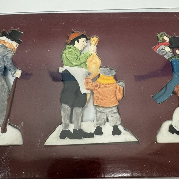 Dept 56 "A Christmas Carol" Cold Cast Porcelain Hand-painted Ornament Set Of 3 - Picture 5 of 6